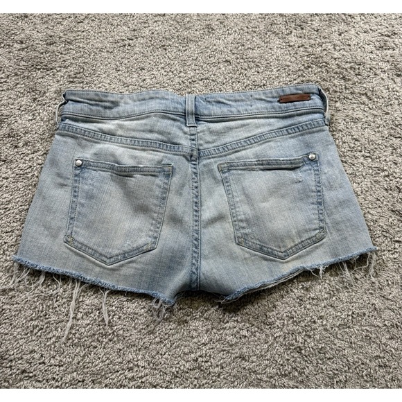 Pilcro And‎ The Letterpress Denim Shorts Casual Y2K Mini Micro Chic Grunge  30" - Picture 5 of 8
